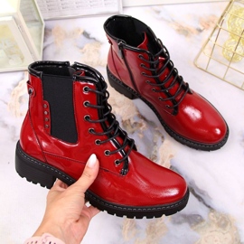 Bottes isolées Vinceza W JAN140B rouge le noir 1