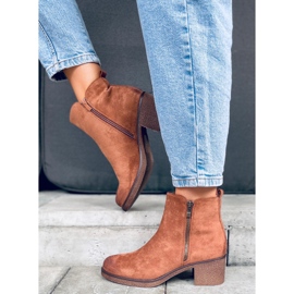 Bottes à talons en caoutchouc Espera Coffee brun 3
