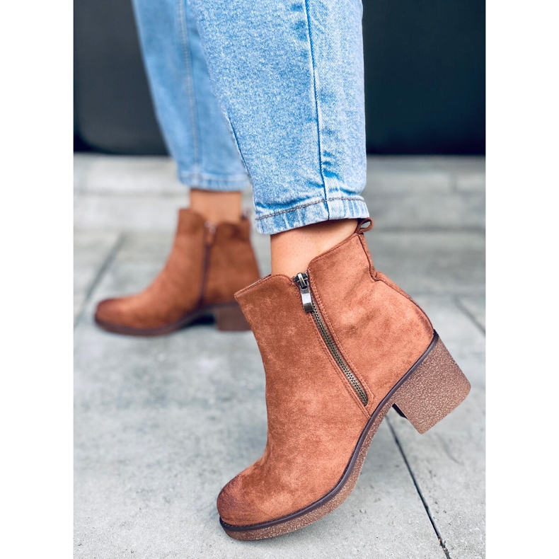 Bottes à talons en caoutchouc Espera Coffee brun 1