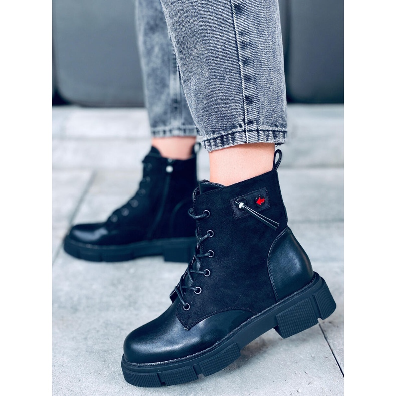 Bottes Provo Black à semelle épaisse le noir 2