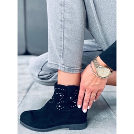 Bottes sur un coin caché Odessa Black le noir 4