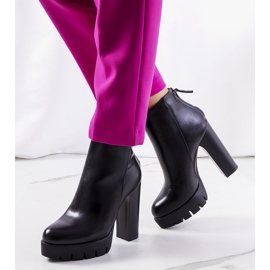 Bottines noires à talons Karlo le noir 1