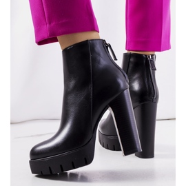 Bottines noires à talons Karlo le noir 2