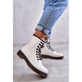 PG1 Bottes pour femmes Bottes combinées Blanc Lavita blanche 1