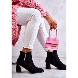 PS1 Bottines en daim Erine noires sur un pilier le noir 4