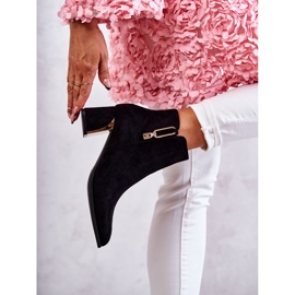 PS1 Bottines en daim Erine noires sur un pilier le noir 5