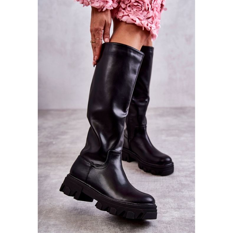 Bottes Femmes Classiques Travailleurs Noir Clarisa 1
