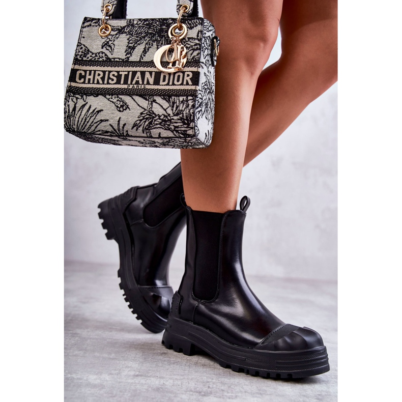 PG1 Bottes Bassti noires classiques High Workers 1