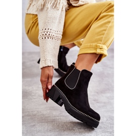 PG1 Bottes femme Black Afaries à clous le noir 6
