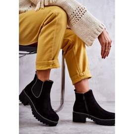 PG1 Bottes femme Black Afaries à clous le noir 4
