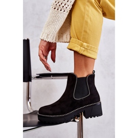 PG1 Bottes femme Black Afaries à clous le noir 5