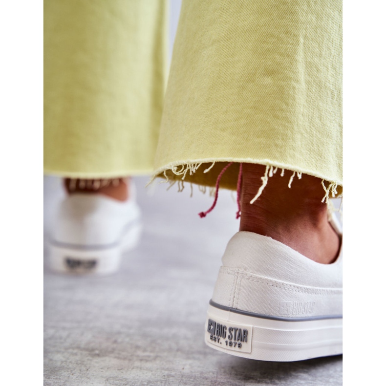 Baskets en tissu pour femmes Big Star KK274017 Blanc 1