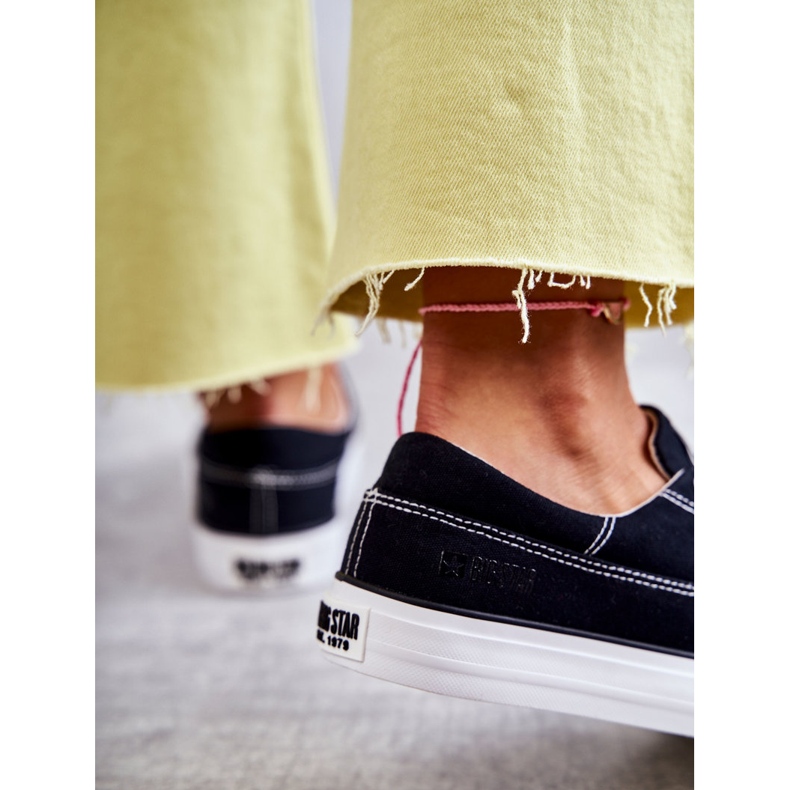 Baskets en tissu pour femme Big Star KK274019 Noir le noir 2 Baskets en tissu pour femme Big Star KK274019 Noir le noir 2