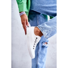 Baskets en cuir pour femmes Big Star KK274105 Blanc blanche 2 Baskets en cuir pour femmes Big Star KK274105 Blanc blanche 2