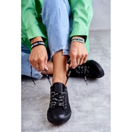 Baskets en cuir pour femmes Big Star KK274106 Noir 2