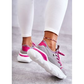 Baskets Femme Memory Foam System Big Star KK274030 Gris rose 4