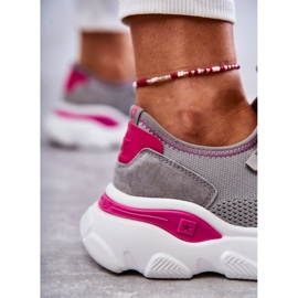 Baskets Femme Memory Foam System Big Star KK274030 Gris rose 7