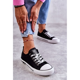 Baskets en cuir pour femmes Big Star KK274096 Noir le noir 2