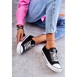 Baskets en cuir pour femmes Big Star KK274096 Noir 1