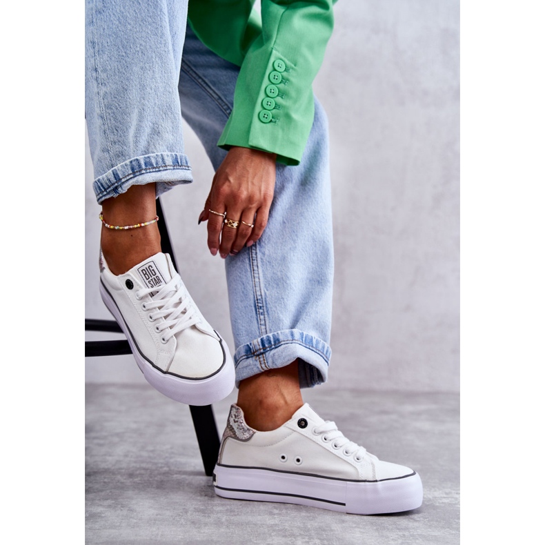 Baskets Femme Material Big Star KK274037 Blanc blanche 1 Baskets Femme Material Big Star KK274037 Blanc blanche 1