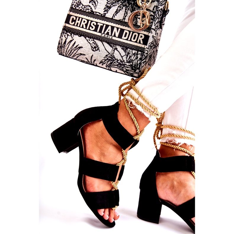 PG1 Sandales à talons bas noires Erisa le noir 2