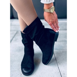 Bottes sur un coin caché Bansi Black le noir 1