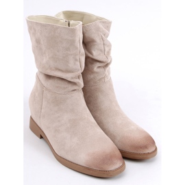 Bottes sur un coin caché Bansi Beige 3