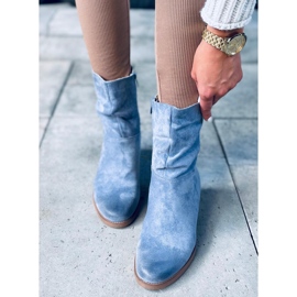 PA1 Bottes sur un coin caché Bansi Blue bleu 3