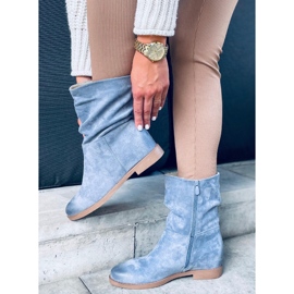 PA1 Bottes sur un coin caché Bansi Blue bleu 5