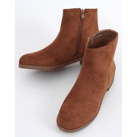 Bottines chelsea femme Verbe Camel en daim brun 4