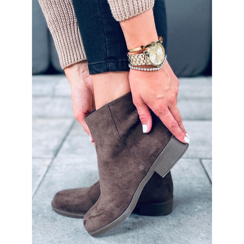 PA1 Bottines Chelsea femme en daim Verbe Green vert 2