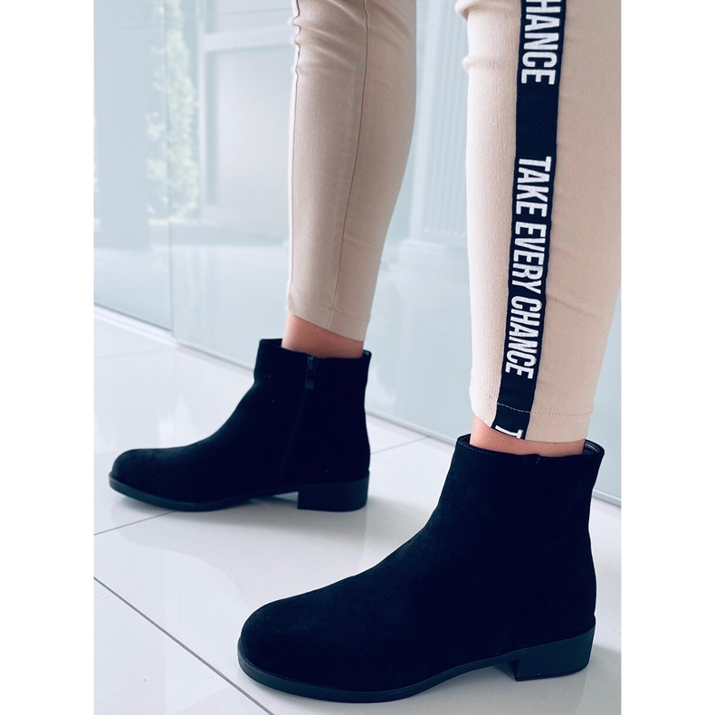 PA1 Bottines chelsea femme en daim Verbe Noir 2