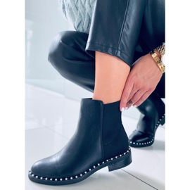PA1 Bottines Chelsea avec perles Lagos Black noir 1