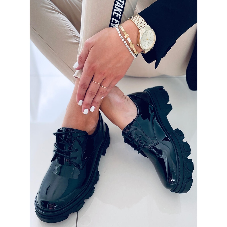 PA1 Tekla Black Shing mocassins à lacets noir 2