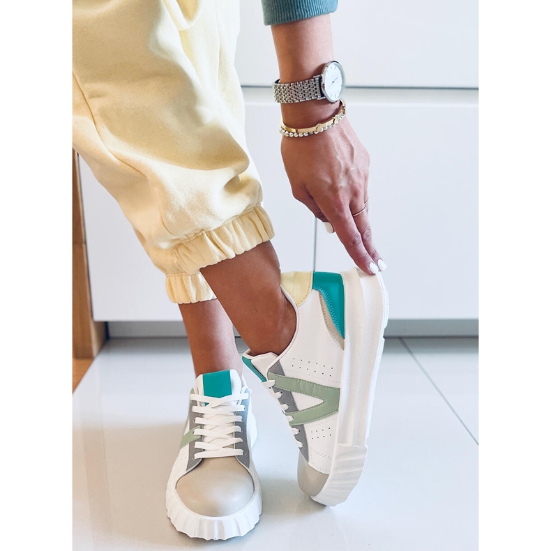 PA1 Baskets femme Melody Beige blanche 2