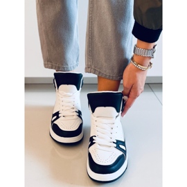 PA1 Baskets montantes noires Liam blanc 1