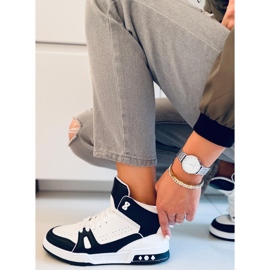 PA1 Baskets montantes noires Liam blanc 2