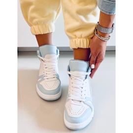 Baskets montantes Liam Blue blanc bleu 2