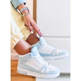 Baskets montantes Liam Blue blanc bleu 1