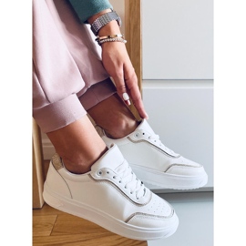 PA1 Baskets femme Josie Golden blanche d'or 2