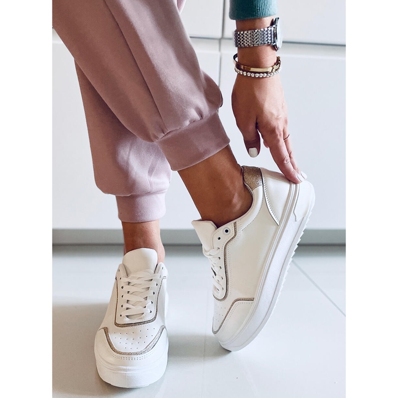 PA1 Baskets femme Josie Golden blanche d'or 1 PA1 Baskets femme Josie Golden blanche d'or 1