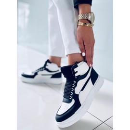 PA1 Basket montante noire Myles blanche le noir 1