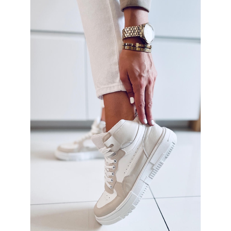 Baskets montantes Myles Beige 1