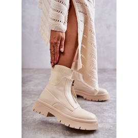 PS1 Bottes Chaussettes Femme Avec Fermeture Éclair Beige Abri brun 1 PS1 Bottes Chaussettes Femme Avec Fermeture Éclair Beige Abri brun 1