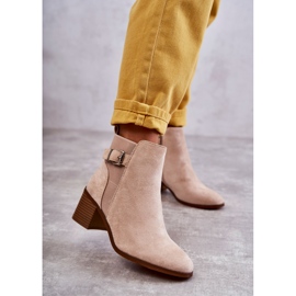 PS1 Bottines suédées sur tige Beige Vannes 1