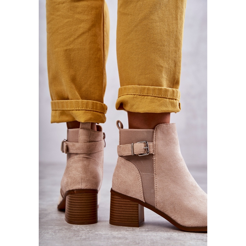 PS1 Bottines suédées sur tige Beige Vannes 2
