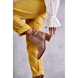 Boots Daim On A Post Marron Vannes brun 4