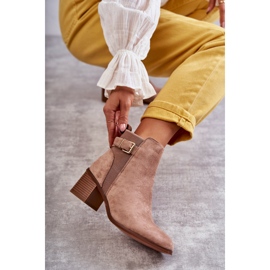 Boots Daim On A Post Marron Vannes brun 5