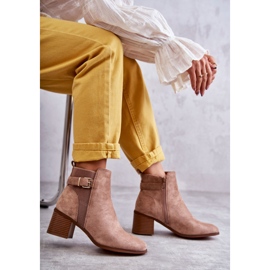 Boots Daim On A Post Marron Vannes brun 7