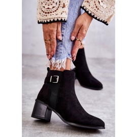 PS1 Bottines Daim Noires On A Post Vannes Noires 1